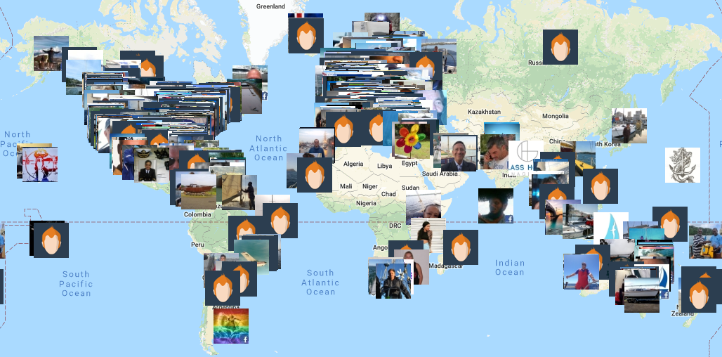 media kit soSAILize members on map